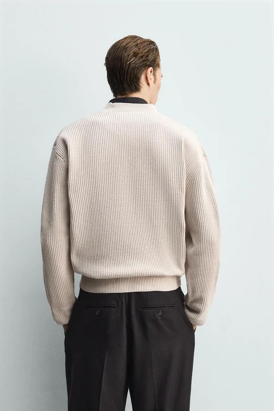 КАРДИГАН RELAXED FIT РЕЛЬЕФНЫЙ