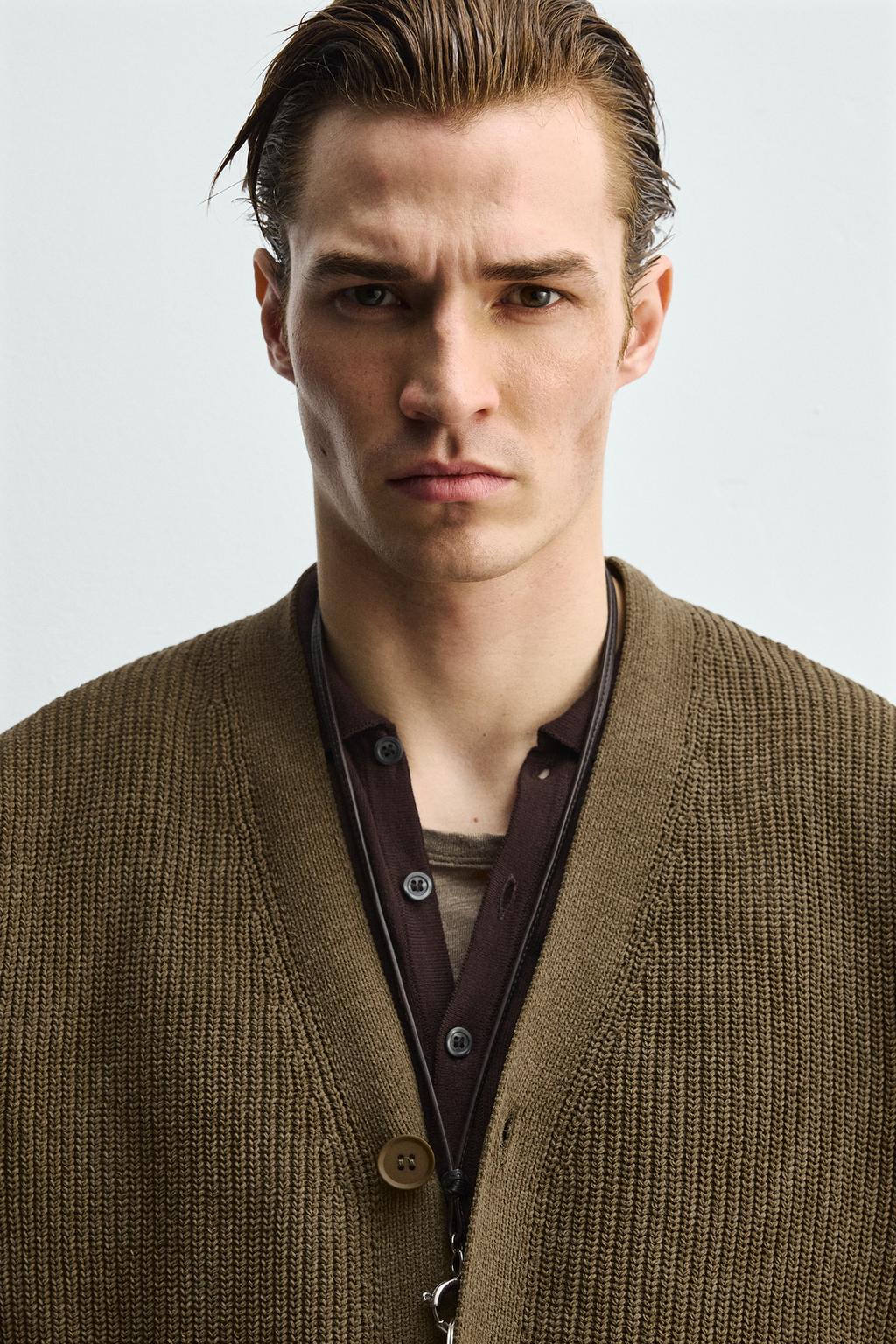 КАРДИГАН СВОБОДНОГО КРОЯ В РУБЧИК