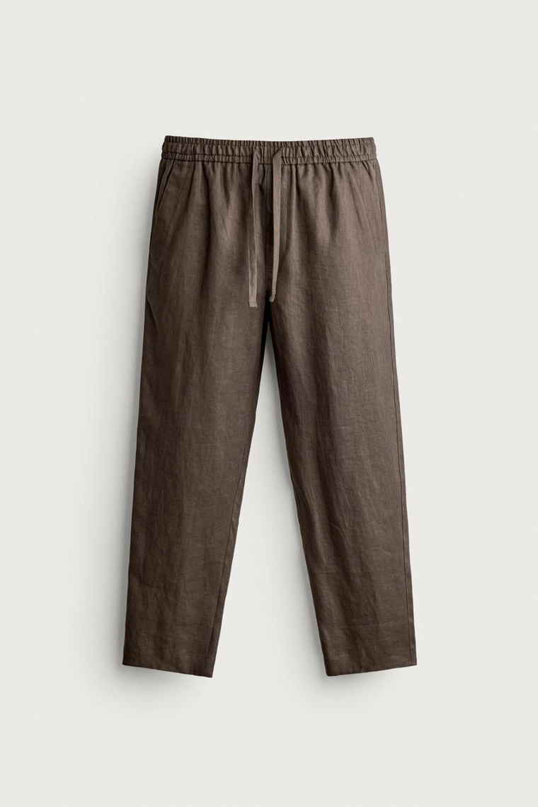 БРЮКИ RELAXED FIT ИЗ 100% ЛЬНА