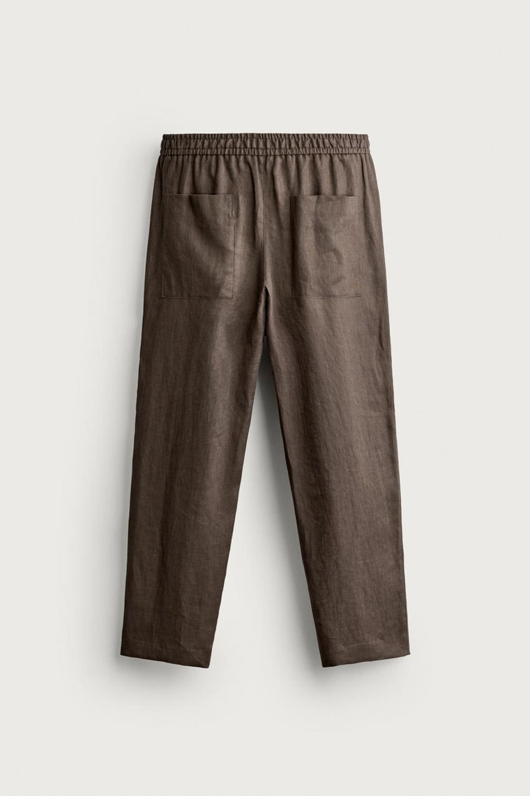 БРЮКИ RELAXED FIT ИЗ 100% ЛЬНА