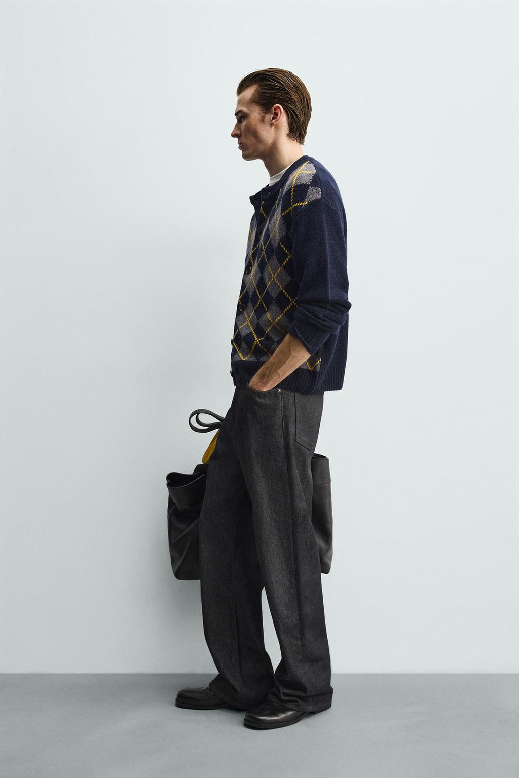 КАРДИГАН ИЗ 100% ШЕРСТИ С УЗОРОМ