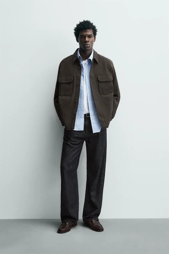 Рубашка-овершерт comfort textured