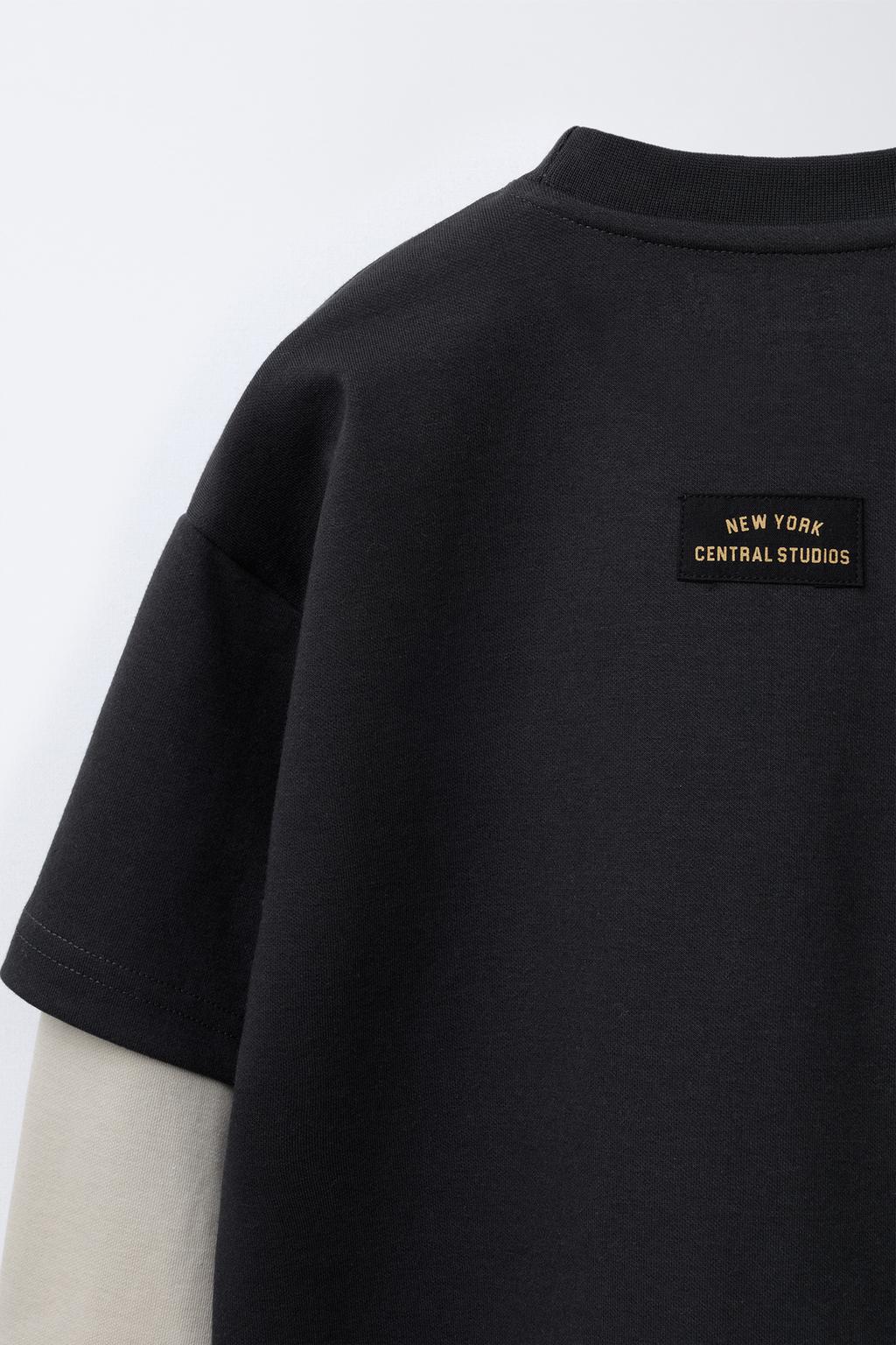 ТОЛСТОВКА С ДВОЙНЫМИ РУКАВАМИ В СТИЛЕ ПРЕППИ