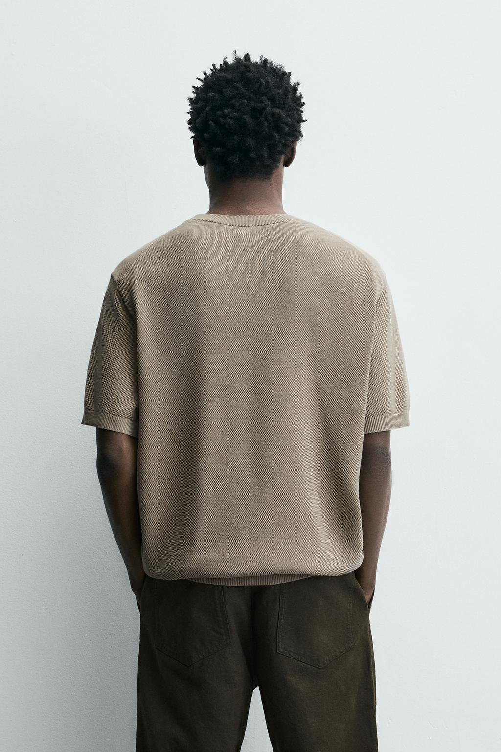 Трикотажная футболка свободного кроя