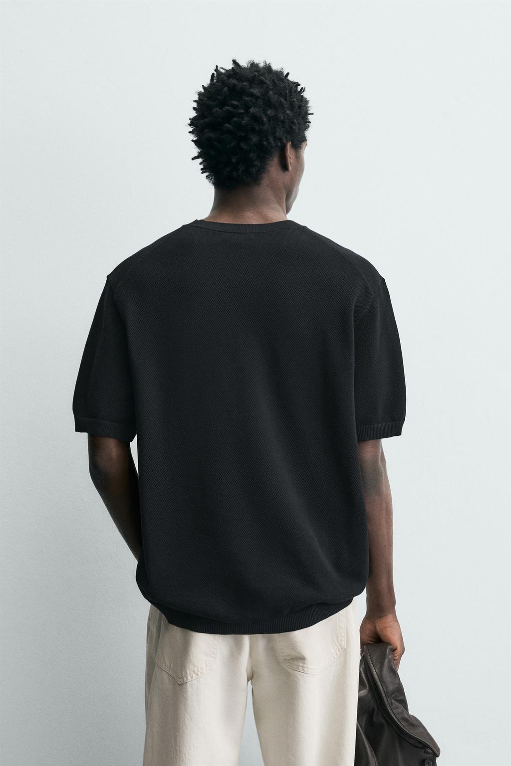 Трикотажная футболка свободного кроя