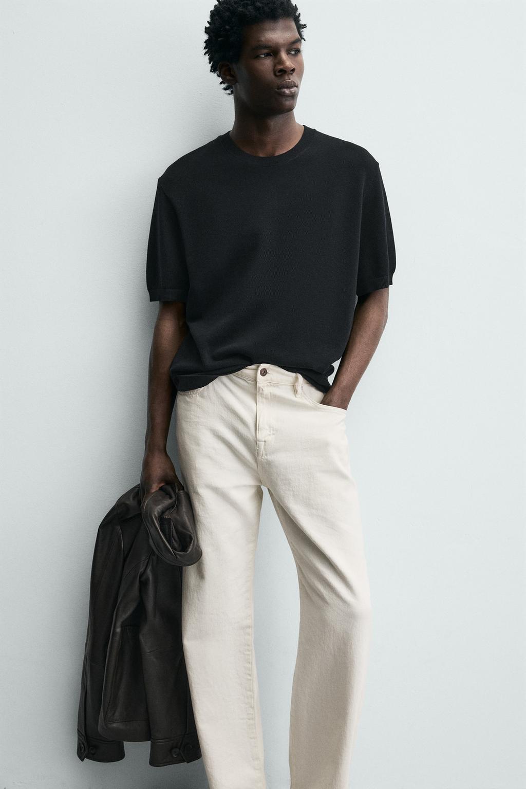 Трикотажная футболка свободного кроя