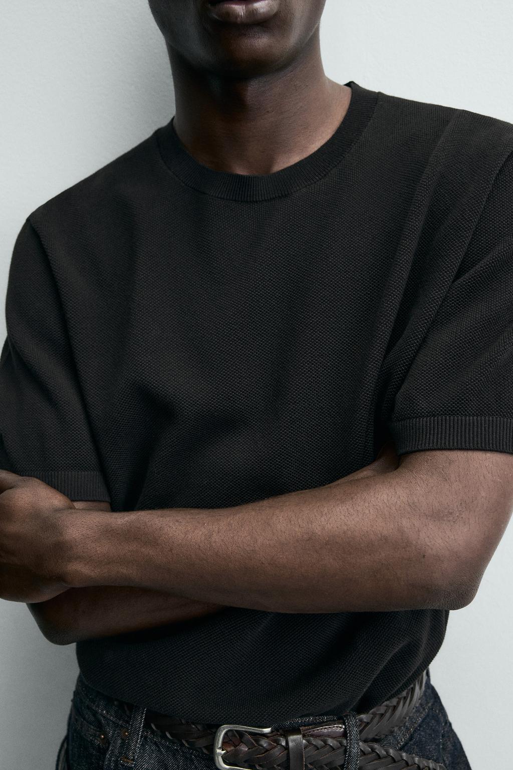 Трикотажная футболка свободного кроя