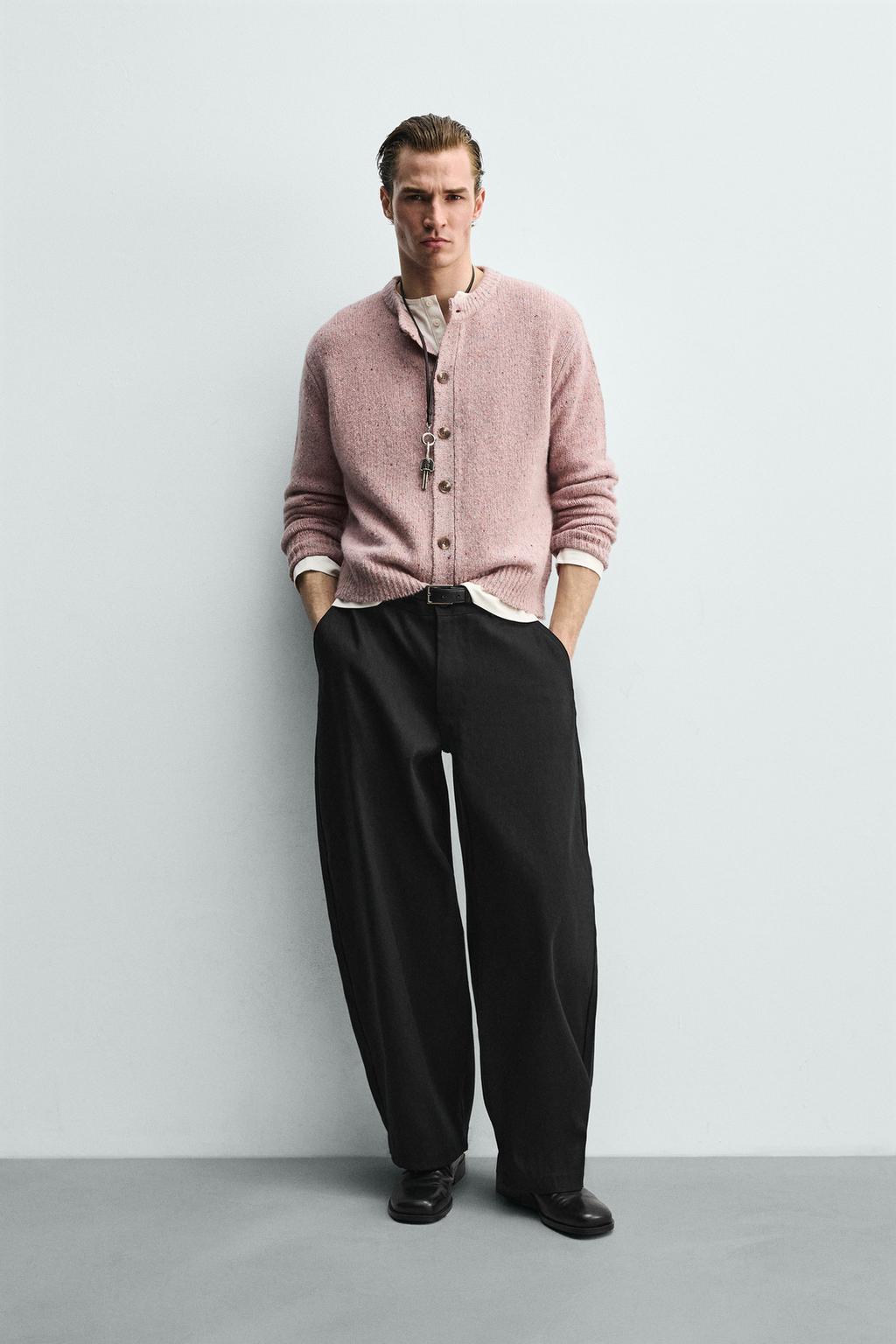 КАРДИГАН ИЗ СМЕСОВОЙ ШЕРСТИ НА ПУГОВИЦАХ