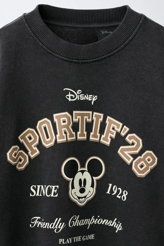 ТОЛСТОВКА С ЭФФЕКТОМ ПОТЕРТОСТИ MICKEY MOUSE © DISNEY