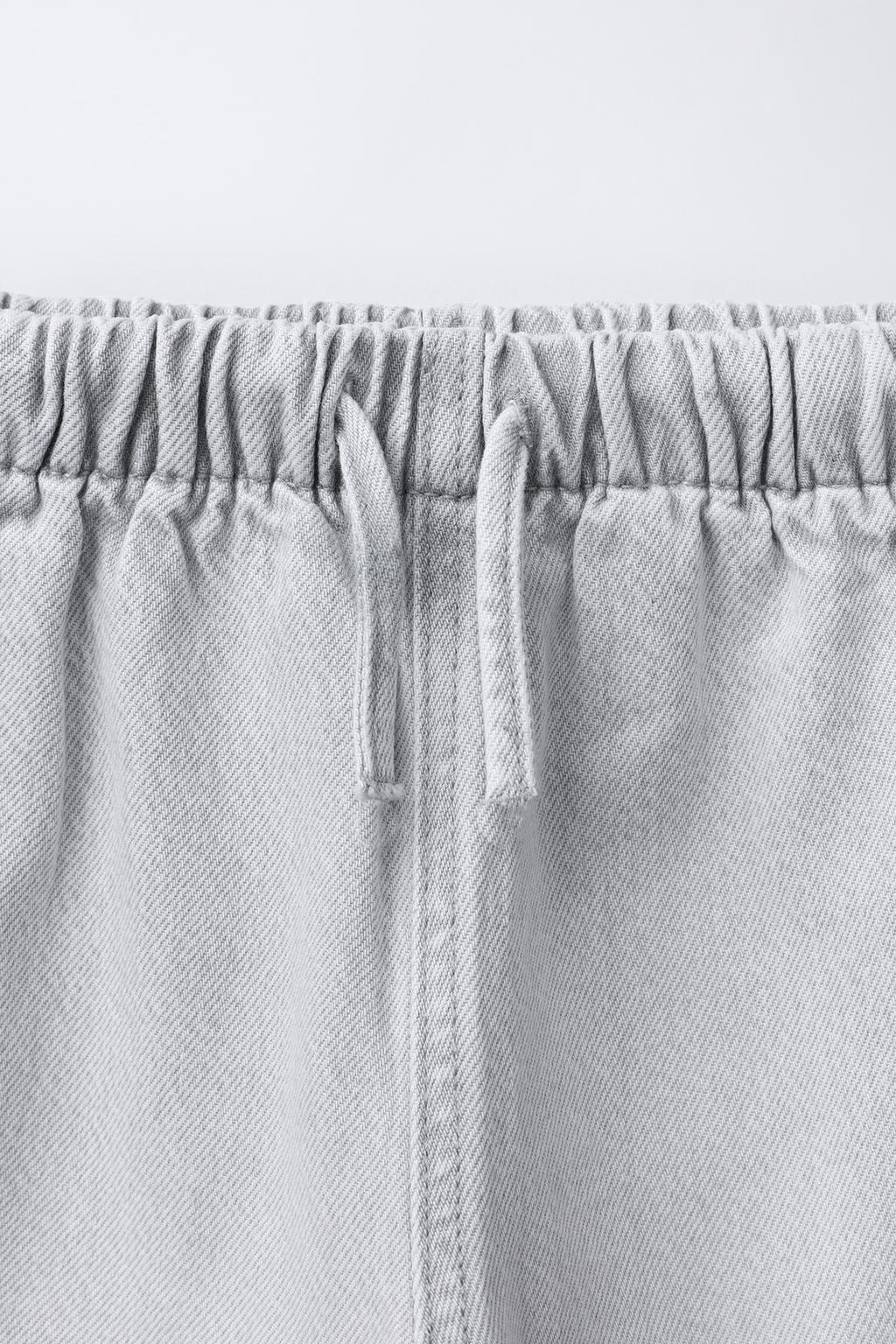 ДЖИНСЫ WIDE LEG НА ШНУРКЕ