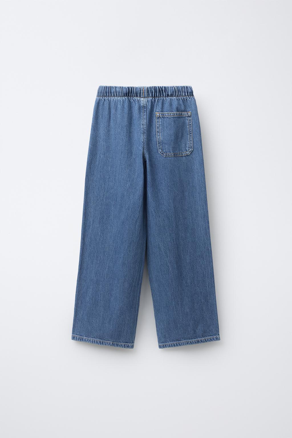 ДЖИНСЫ WIDE LEG СО ШНУРКАМИ