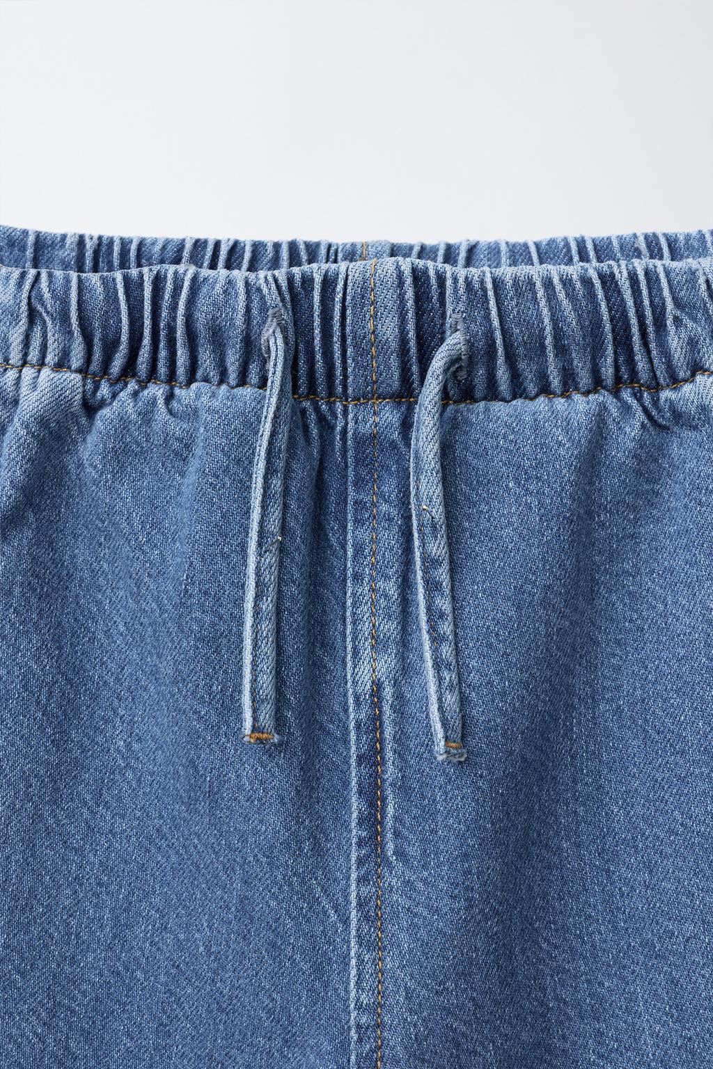 ДЖИНСЫ WIDE LEG СО ШНУРКАМИ