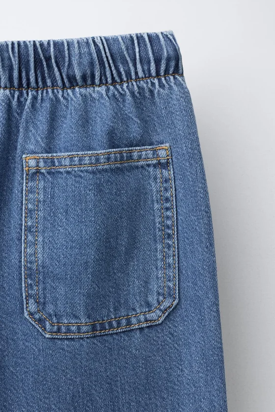 ДЖИНСЫ WIDE LEG СО ШНУРКАМИ