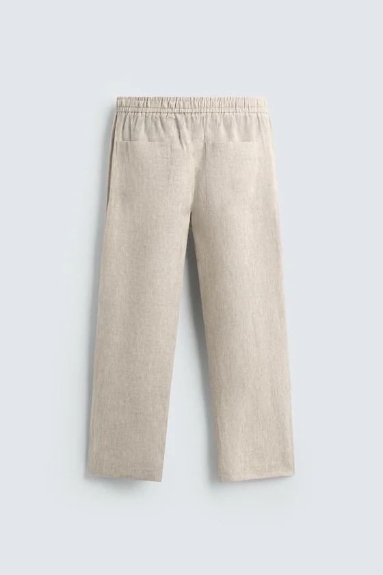 БРЮКИ RELAXED FIT ИЗ 100% ЛЬНА