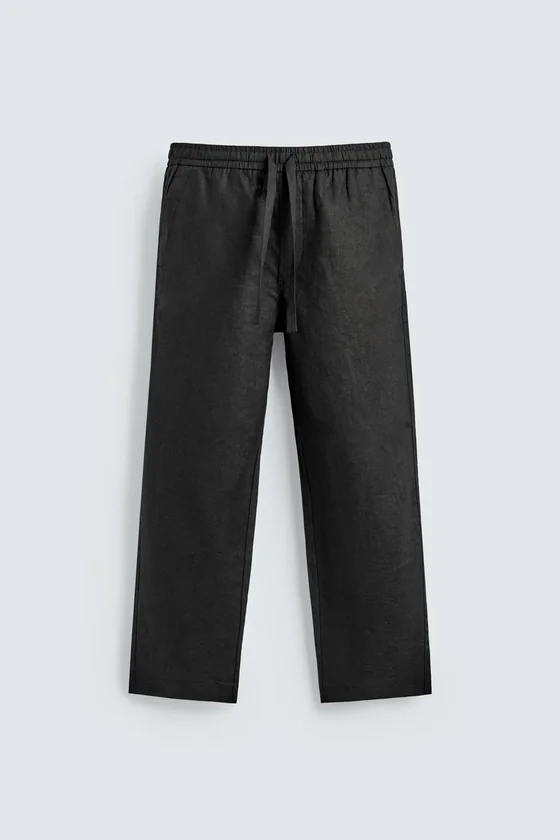 БРЮКИ RELAXED FIT ИЗ 100% ЛЬНА