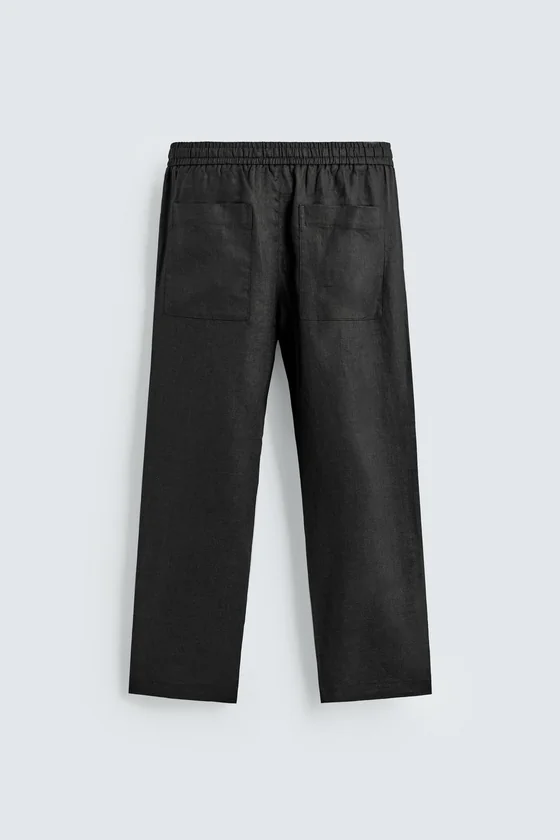 БРЮКИ RELAXED FIT ИЗ 100% ЛЬНА