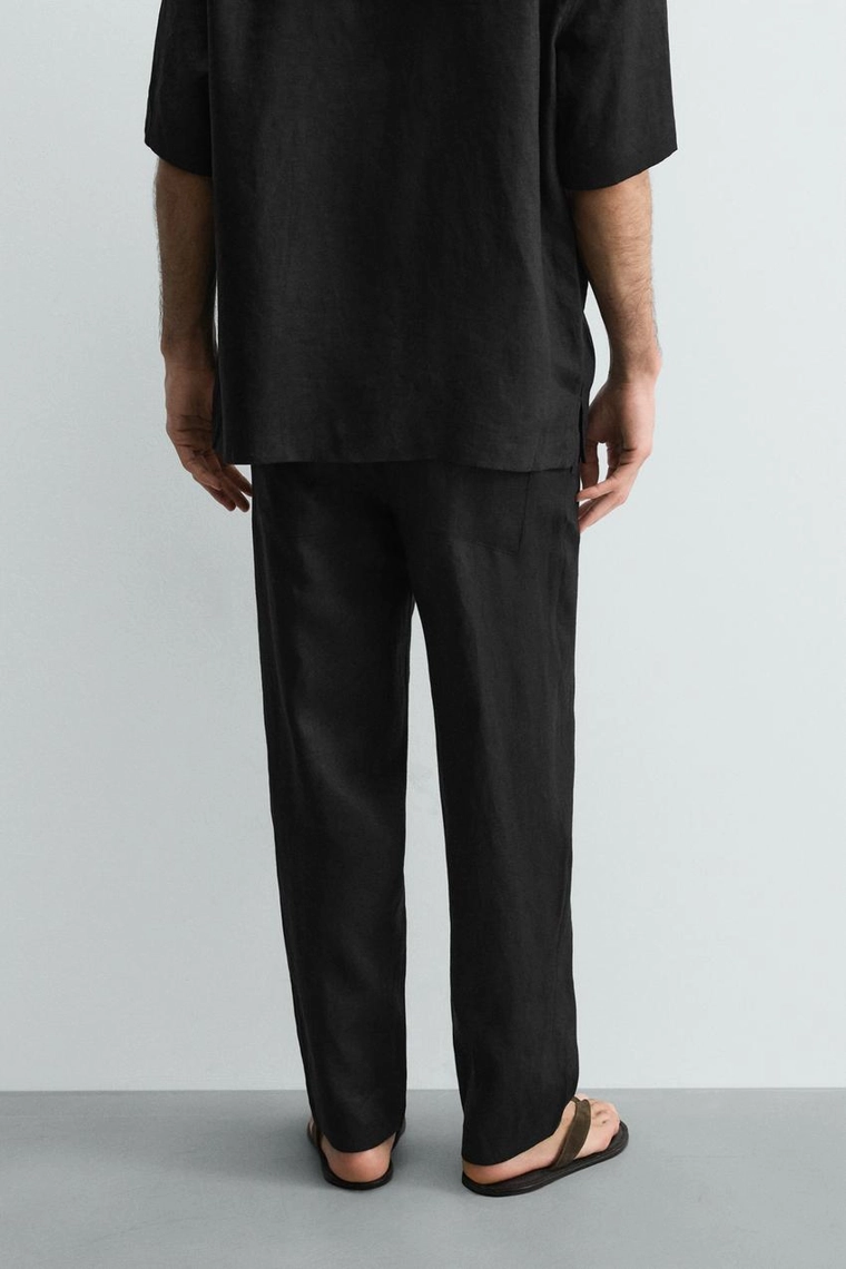 БРЮКИ RELAXED FIT ИЗ 100% ЛЬНА