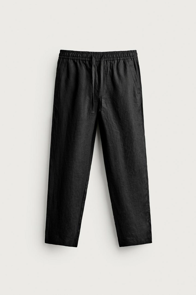 БРЮКИ RELAXED FIT ИЗ 100% ЛЬНА