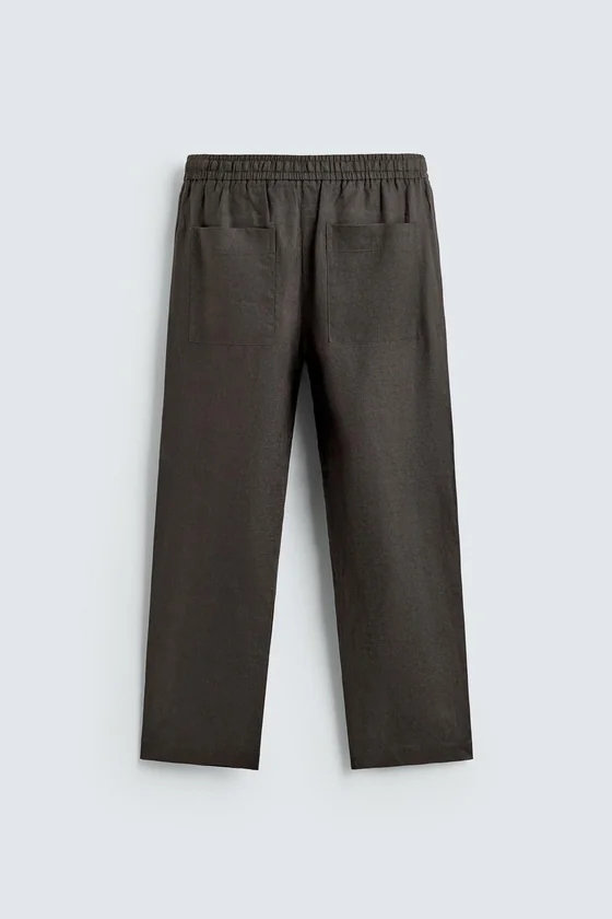 БРЮКИ RELAXED FIT ИЗ 100% ЛЬНА