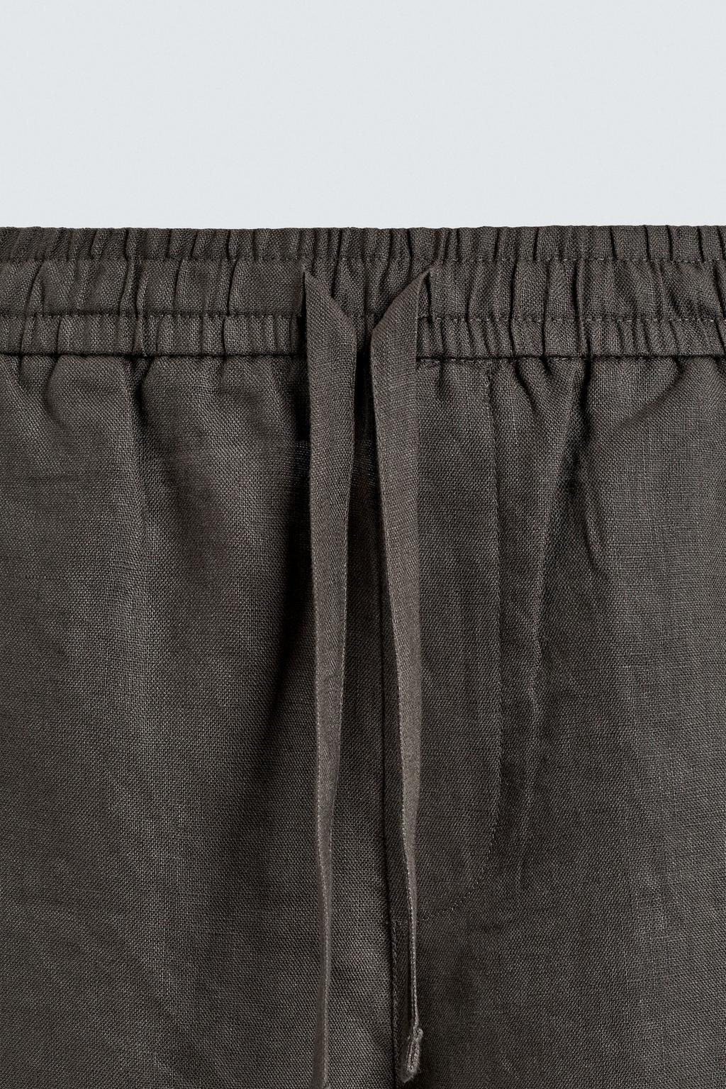 БРЮКИ RELAXED FIT ИЗ 100% ЛЬНА