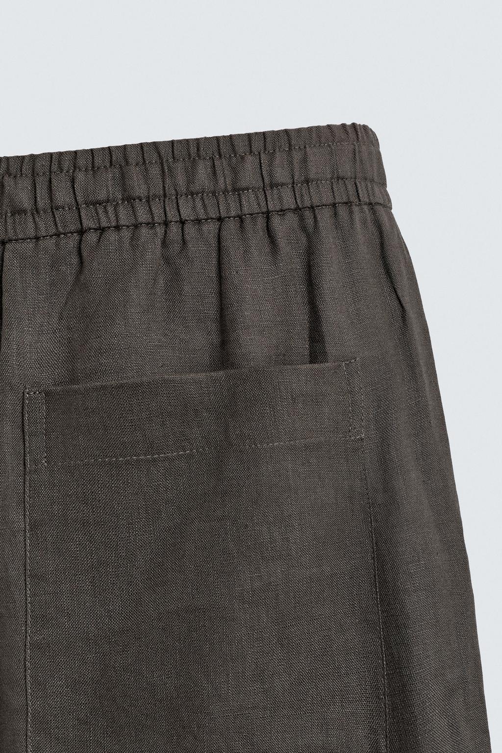 БРЮКИ RELAXED FIT ИЗ 100% ЛЬНА