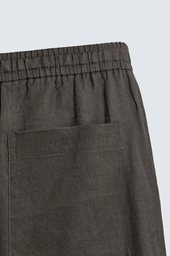 БРЮКИ RELAXED FIT ИЗ 100% ЛЬНА