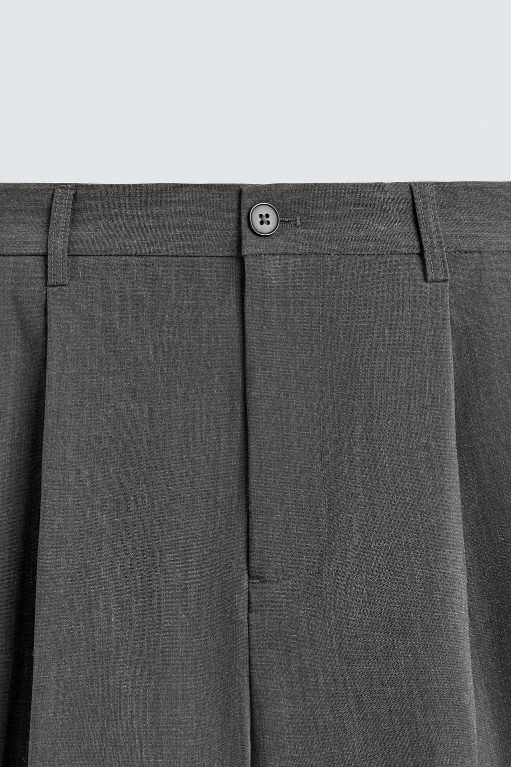 БРЮКИ WIDE FIT СО СКЛАДКАМИ