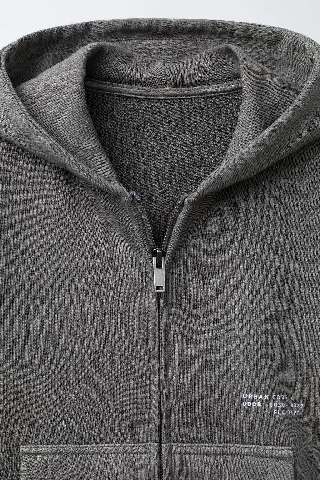 ТОЛСТОВКА НА МОЛНИИ GARMENT DYE