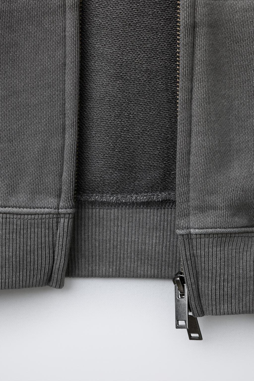 ТОЛСТОВКА НА МОЛНИИ GARMENT DYE