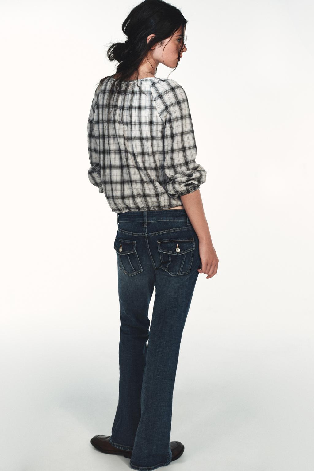 РУБАШКА В КЛЕТКУ С ЭЛАСТИЧНОЙ ОТДЕЛКОЙ