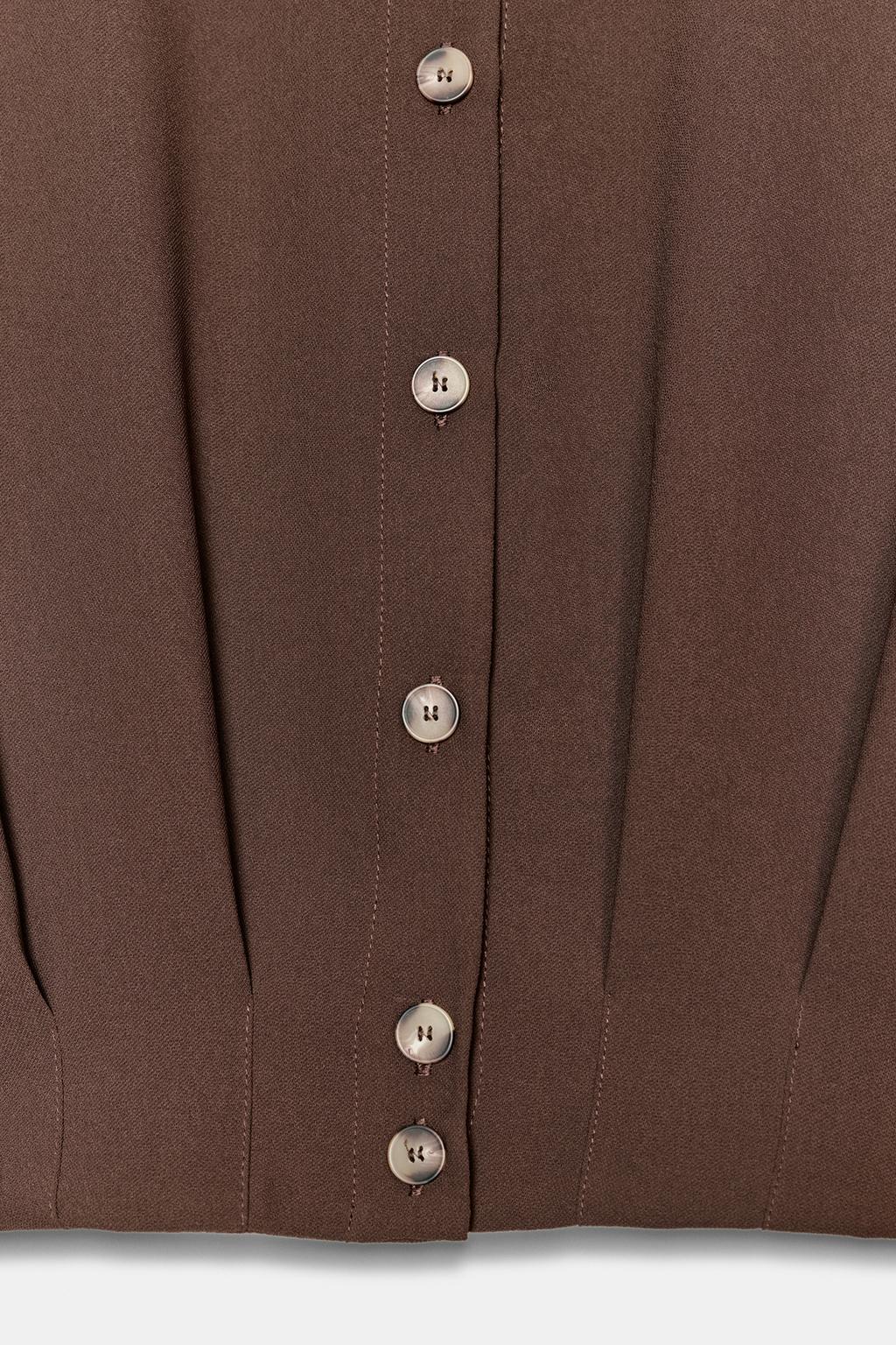 РУБАШКА C ХЛЯСТИКАМИ НА ПЛЕЧАХ