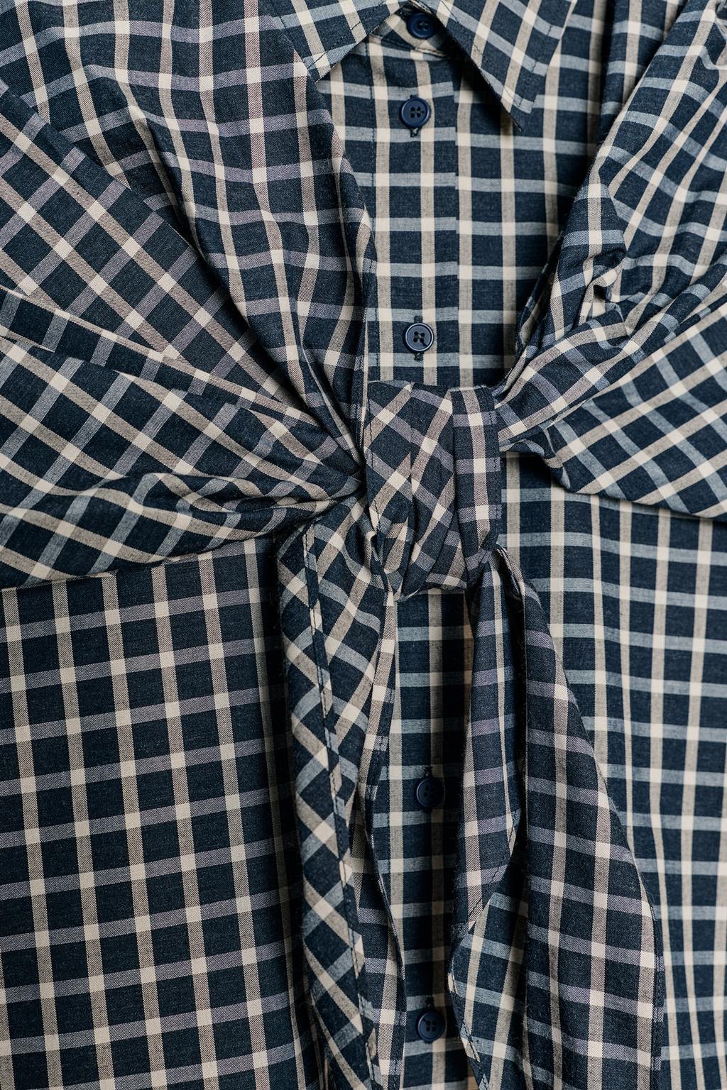 РУБАШКА В КЛЕТКУ С ПЛАТКОМ — ZW COLLECTION