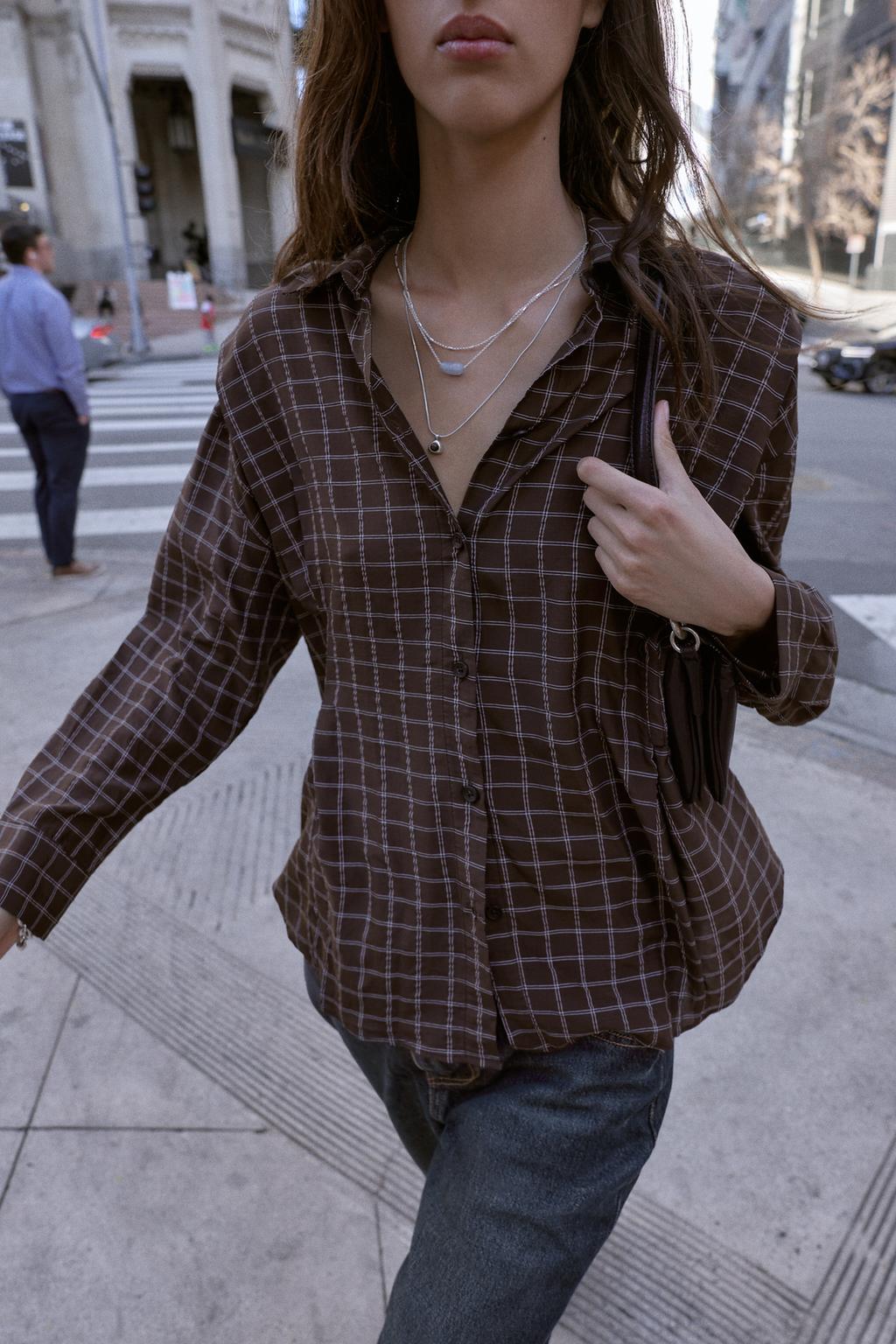 РУБАШКА OVERSIZE В КЛЕТКУ