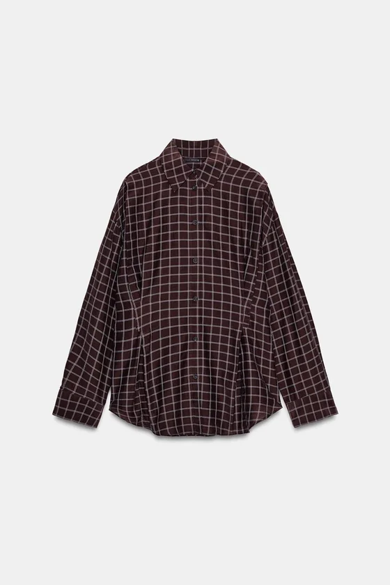 РУБАШКА OVERSIZE В КЛЕТКУ