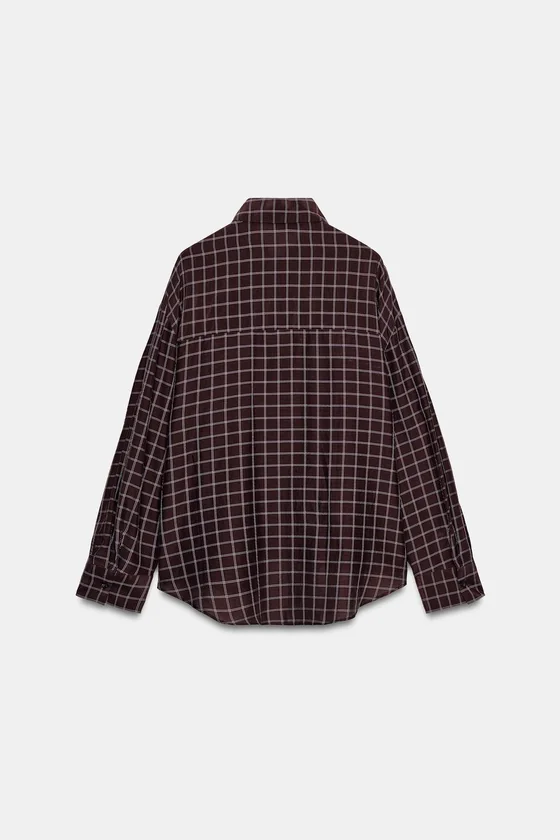 РУБАШКА OVERSIZE В КЛЕТКУ