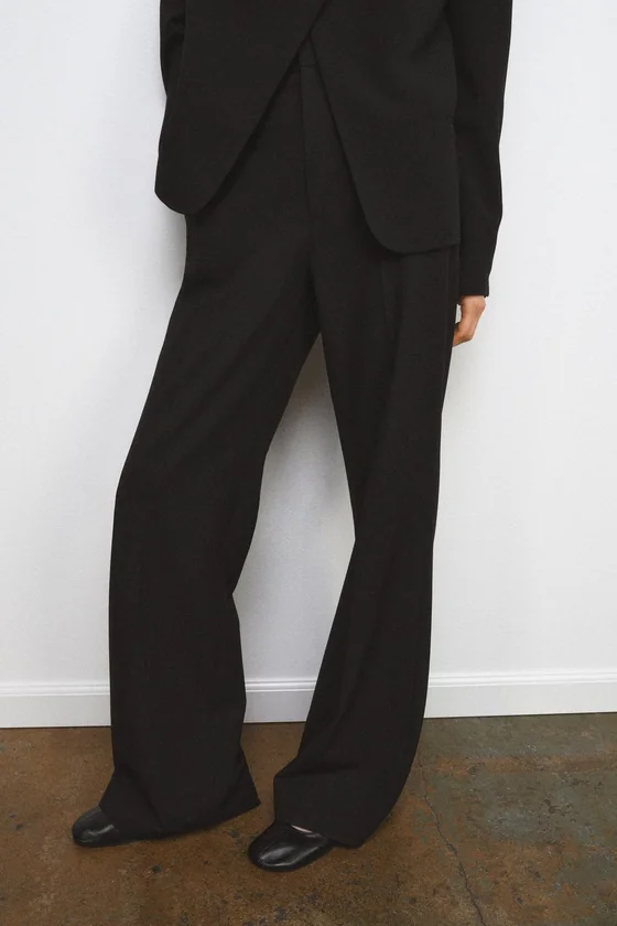 БРЮКИ WIDE LEG С ВЫСОКОЙ ПОСАДКОЙ — ZW COLLECTION