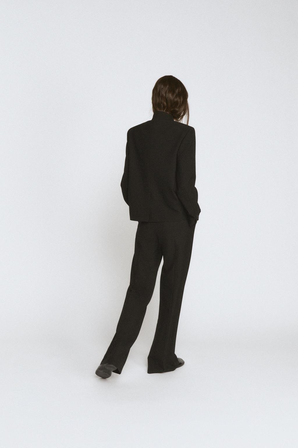 БРЮКИ WIDE LEG С ВЫСОКОЙ ПОСАДКОЙ — ZW COLLECTION