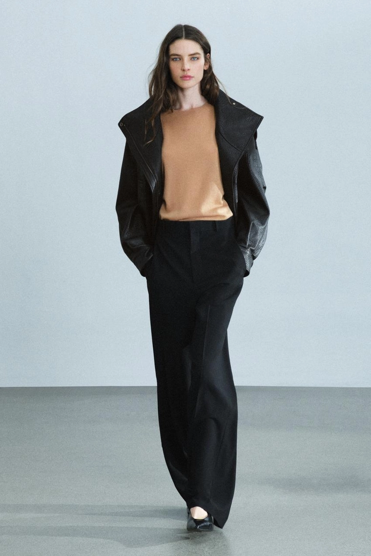 БРЮКИ WIDE LEG С ВЫСОКОЙ ПОСАДКОЙ — ZW COLLECTION