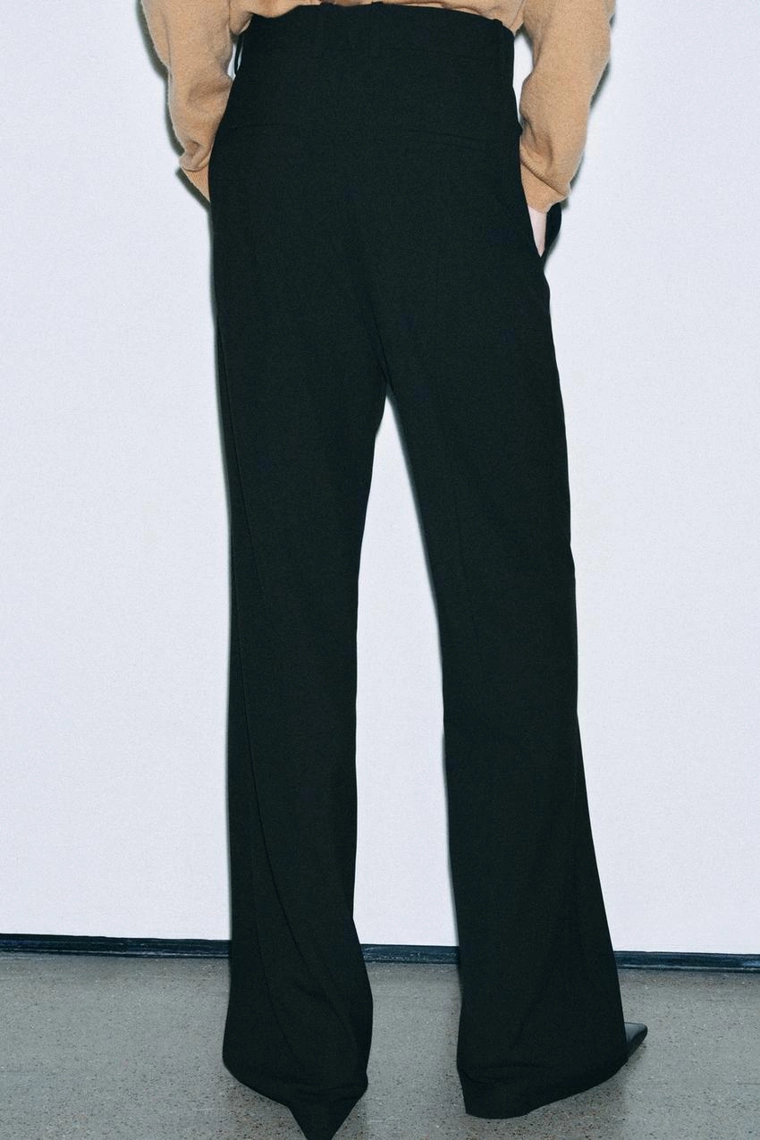 БРЮКИ WIDE LEG С ВЫСОКОЙ ПОСАДКОЙ — ZW COLLECTION