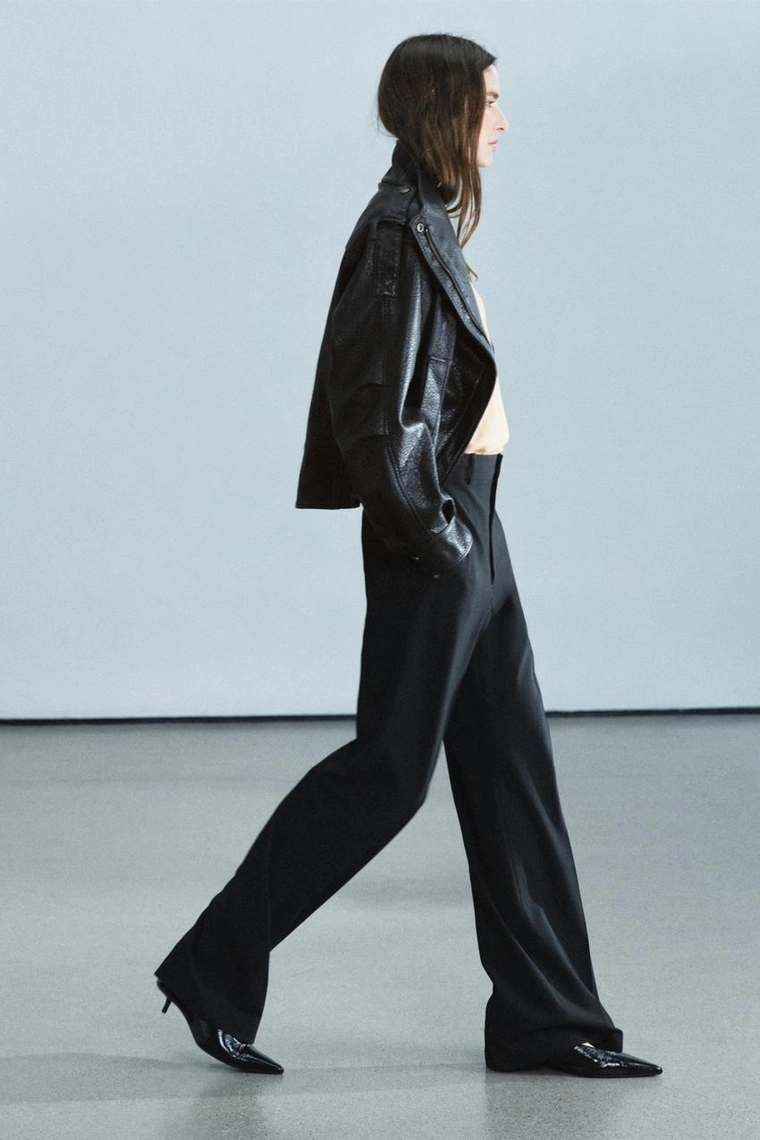 БРЮКИ WIDE LEG С ВЫСОКОЙ ПОСАДКОЙ — ZW COLLECTION