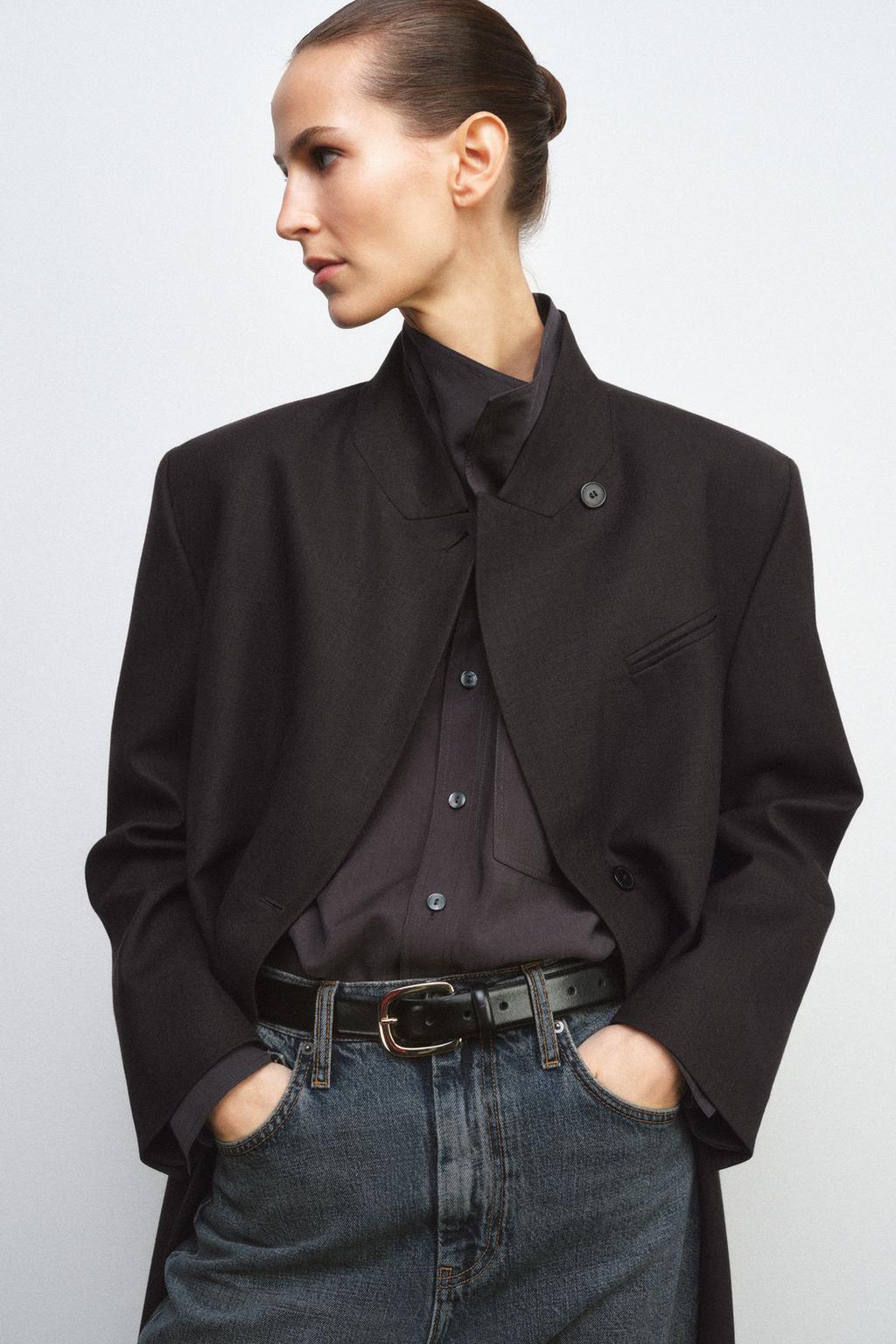 РЕМЕНЬ ИЗ 100% КОЖИ С КВАДРАТНОЙ ПРЯЖКОЙ