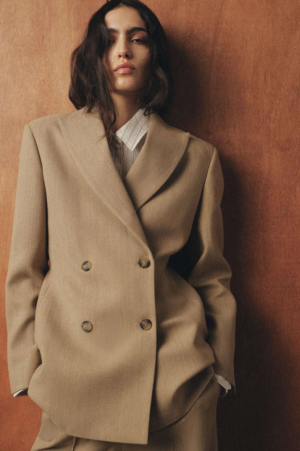 ПРИТАЛЕННЫЙ БЛЕЙЗЕР ИЗ СМЕСОВОЙ ШЕРСТИ — ZW COLLECTION