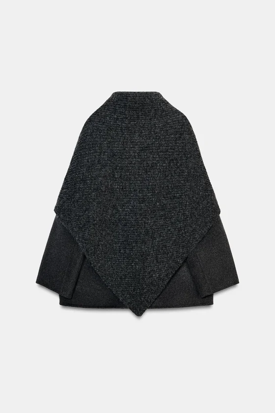 БЛЕЙЗЕР ИЗ СМЕСОВОЙ ШЕРСТИ С ПЛАТКОМ — ZW COLLECTION