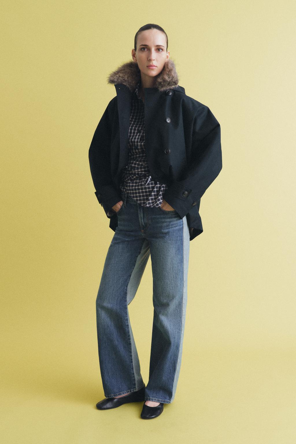 ТРЕНЧ С МЕХОВЫМ ВОРОТНИКОМ — ZW COLLECTION