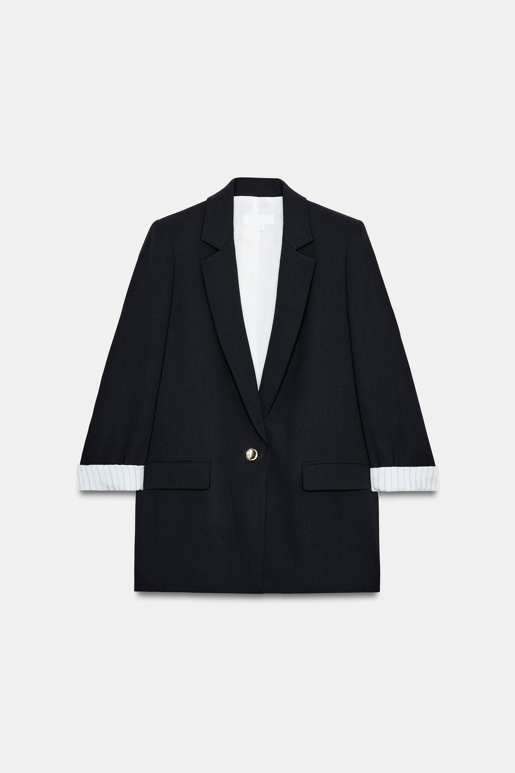 БЛЕЙЗЕР С ПРИНТОМ НА МАНЖЕТАХ