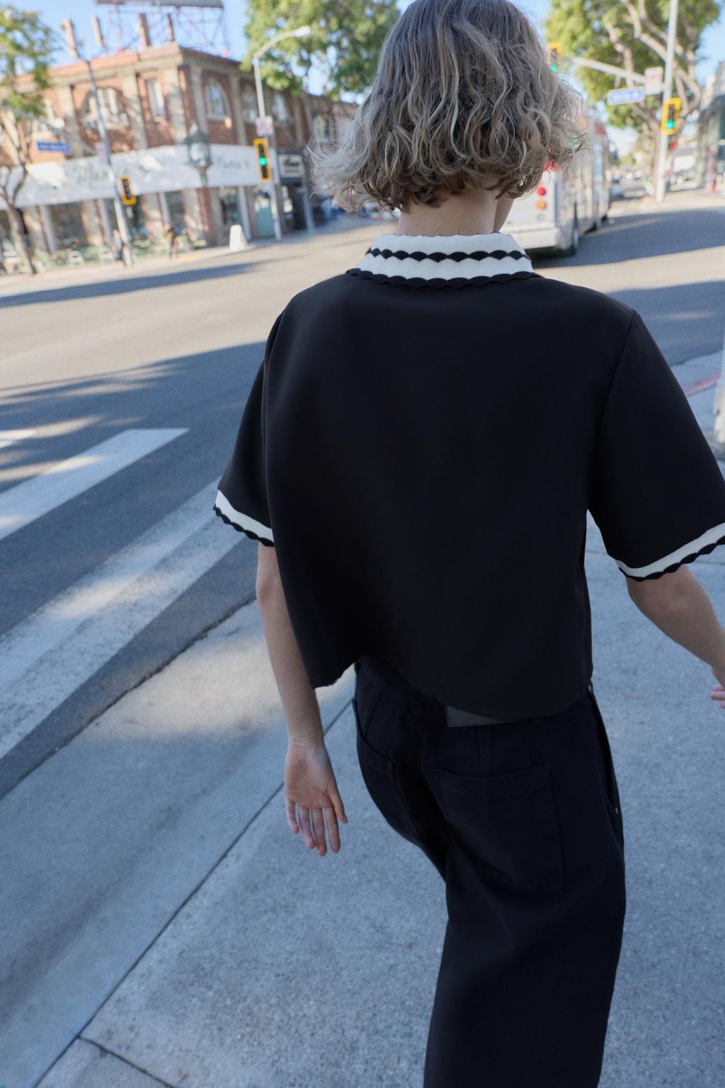 ТОП ПОЛО КОМБИНИРОВАННЫЙ