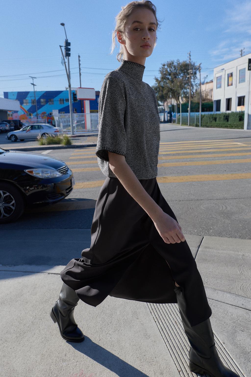 КОМБИНИРОВАННОЕ ПЛАТЬЕ МИДИ