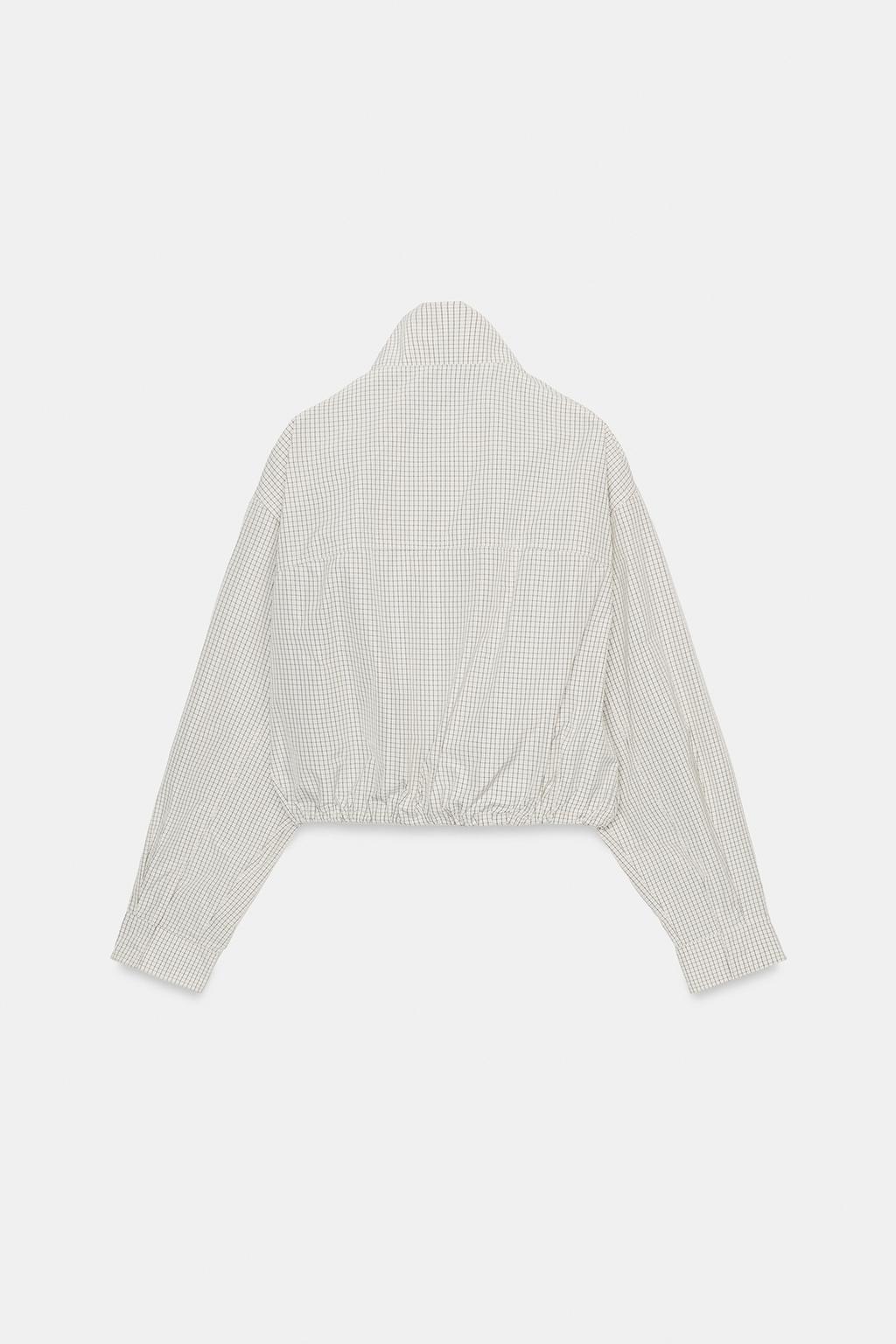 КУРТКА ИЗ НЕЙЛОНА В КЛЕТКУ