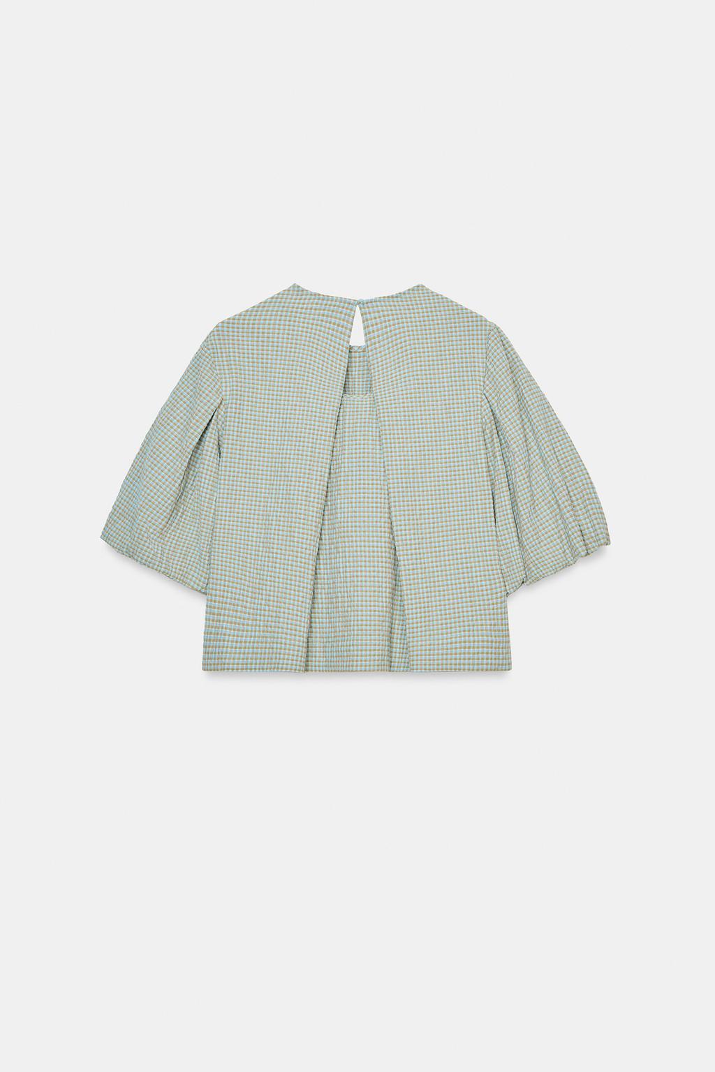 ТОП В КЛЕТКУ С ОБЪЕМНЫМИ РУКАВАМИ