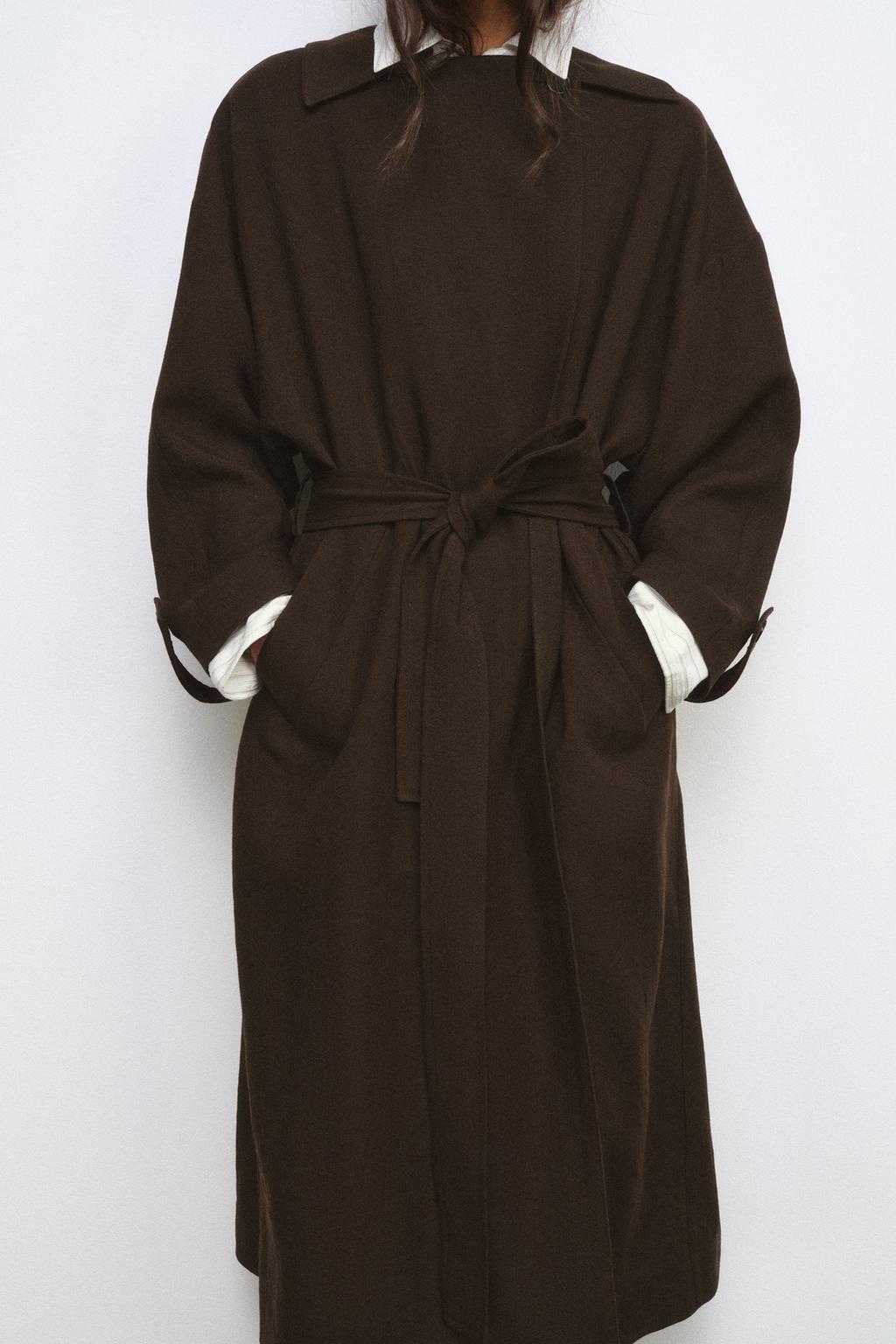 СВОБОДНЫЙ ТРЕНЧ ИЗ ШЕРСТИ ZW LIMITED EDITION